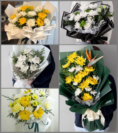 贵州六盘水六枝特区木岗镇把仕村白事花束代送